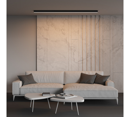 Линейный накладной светильник Maytoni Technical 3000K 50x50 (Черный, 2 м) LL311031