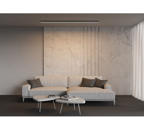 Линейный накладной светильник Maytoni Technical 3000K 50x50 (Серебро, 2 м) LL311023