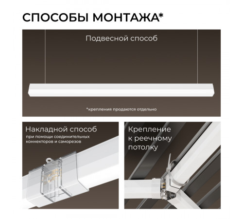 Линейный накладной светильник Apeyron Net 30-45