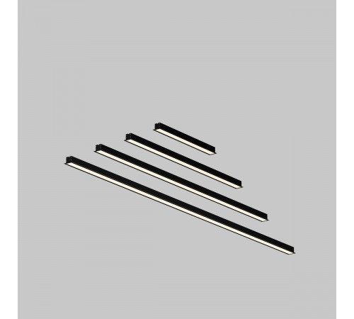 Линейный встраиваемый светильник Maytoni Technical 3000K 50x35 (Черный, 2 м) LL313015