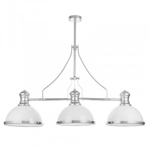 Подвесная люстра Lumina Deco Ettore LDP 710-3 WT+CHR