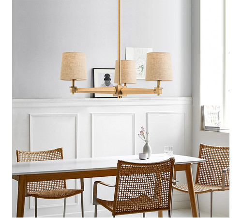 Люстра на штанге ImperiumLoft Stavra Jorgenson White/Light Wood 203578-26 Люстра на штанге ImperiumLoft Stavra Jorgenson White/Light Wood 203578-26