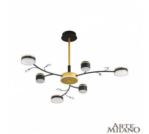 Люстра на штанге Arte Milano Ferrara 276240/6+1 BK/GD
