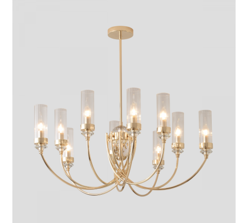 Люстра на штанге Crystal Lux SECRET SP10 GOLD