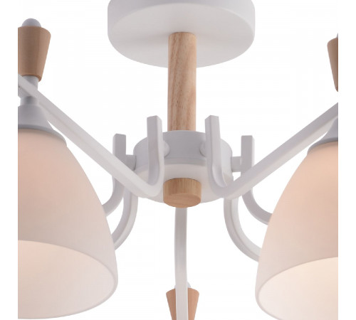 Люстра на штанге Reluce 01622-0.3-07 WH+WOOD