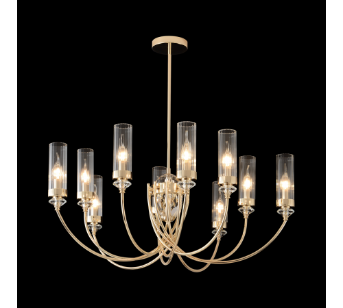 Люстра на штанге Crystal Lux SECRET SP10 GOLD