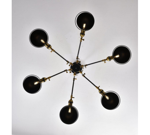 Подвесная люстра Lumina Deco Valmonti LDP D015-6 BK