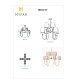 Люстра на штанге Myfar Gabriel MR2430-8P