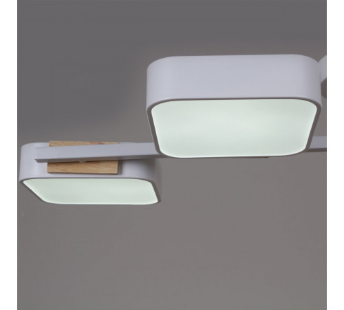 Люстра на штанге Reluce 03361-0.3-04 WH+WOOD Люстра на штанге Reluce 03361-0.3-04 WH+WOOD