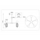 Люстра на штанге Ambrella Light High Light Ceramo Modern LH53104