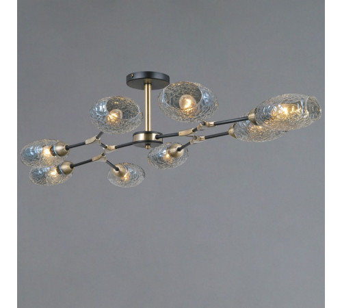 Люстра на штанге Illumico IL0272-8CSQ-25 BK AB TRENTO Люстра на штанге Illumico IL0272-8CSQ-25 BK AB TRENTO