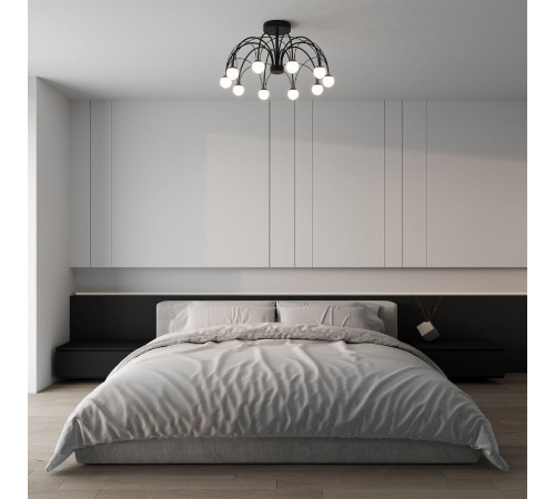 Люстра на штанге Eurosvet Ragno 90035/10 LED черный a069307