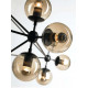 Люстра на штанге Delight Collection Modo 8916P/15 black/cognac