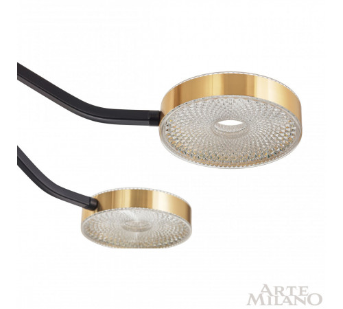 Люстра на штанге Arte Milano Ferrara 276079/8 BK/GD