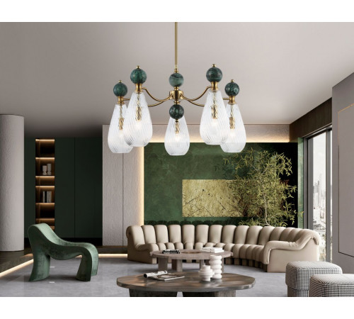 Люстра на штанге Ambrella Light High Light Ceramo Modern LH53292