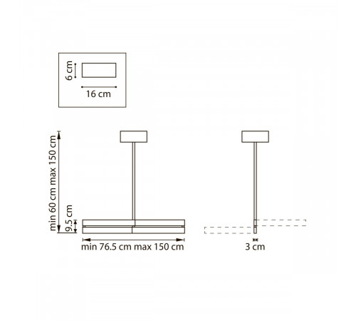 Люстра на штанге Lightstar Dive 740147