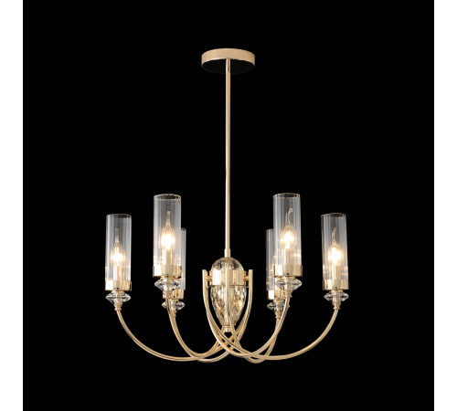 Люстра на штанге Crystal Lux SECRET SP6 GOLD