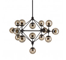 Люстра на штанге Delight Collection Modo 8916P/15 black/cognac