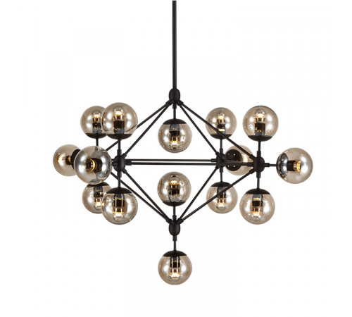 Люстра на штанге Delight Collection Modo 8916P/15 black/cognac