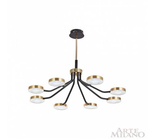 Люстра на штанге Arte Milano Ferrara 276079/8 BK/GD