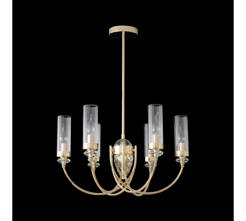 Люстра на штанге Crystal Lux SECRET SP6 GOLD