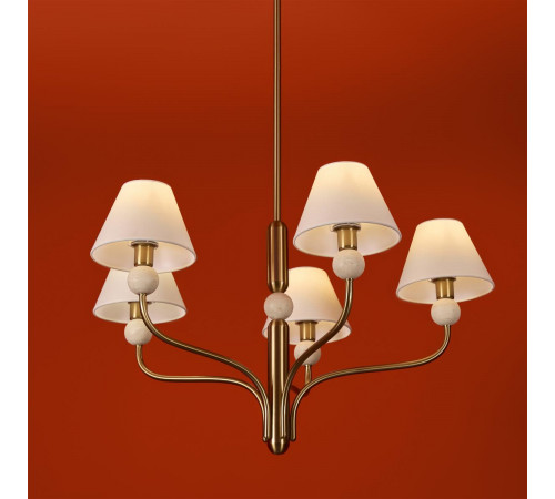 Люстра на штанге Freya Aurelia FR2058PL-05BS