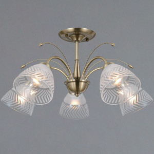 Люстра на штанге Illumico IL0594-5CSQ-25 AB AREZZO