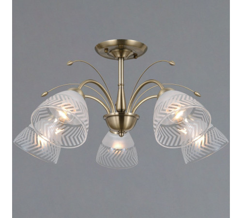 Люстра на штанге Illumico IL0594-5CSQ-25 AB AREZZO