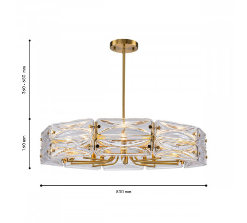 Люстра на штанге Favourite Glacies 4764-10P