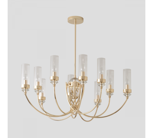 Люстра на штанге Crystal Lux SECRET SP10 GOLD