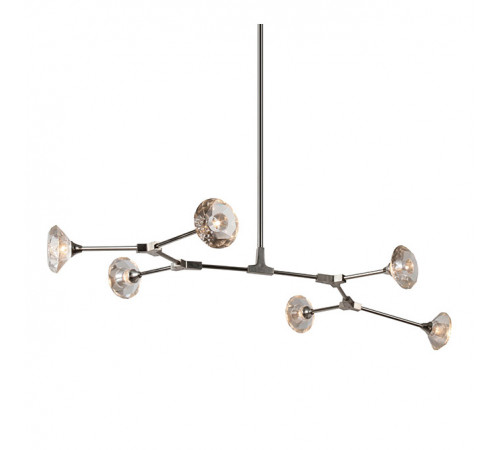 Люстра на штанге DeLight Collection Salasco KR0776P-6 nickel
