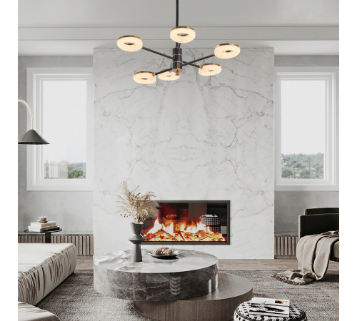 Люстра на штанге Arte Milano Ferrara 276699/6 BK/GD