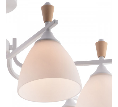 Люстра на штанге Reluce 01622-0.3-07 WH+WOOD