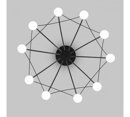 Люстра на штанге Eurosvet Ragno 90035/10 LED черный a069307