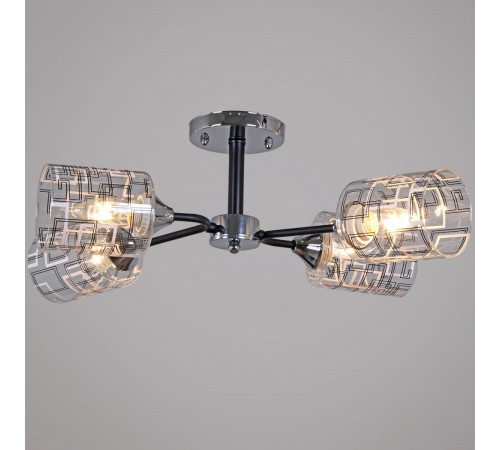 Люстра на штанге Reluce 26260-0.3-04 CR+BK