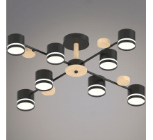 Люстра на штанге Reluce 68730-0.3-08 GX53 BK+WOOD