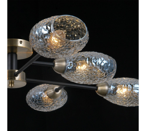 Люстра на штанге Illumico IL0285-8CSQ-79 BK AB Люстра на штанге Illumico IL0285-8CSQ-79 BK AB