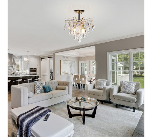 Люстра на штанге Escada Crown 682/4PL Gold