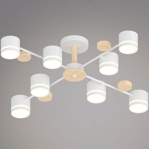 Люстра на штанге Reluce 68730-0.3-08 GX53 WH+WOOD