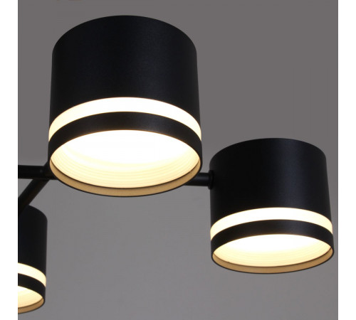 Люстра на штанге Reluce 78730-0.3-06 GX53 BK+WOOD