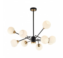 Люстра на штанге Arte Milano Neapolis 278408/8+1 BK/GD