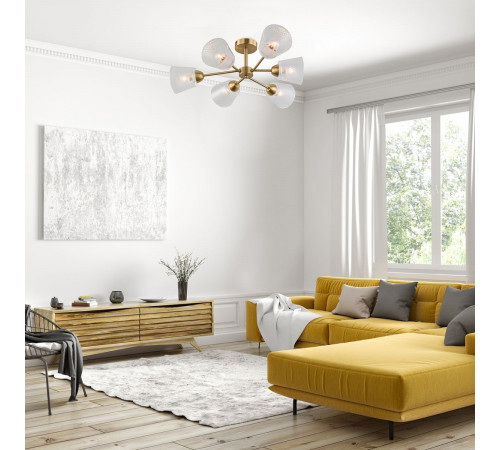 Люстра на штанге Escada Amarant 1104/6P Brass