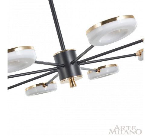 Люстра на штанге Arte Milano Ferrara 277499/8 BK/GD