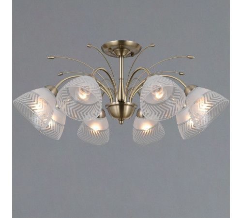 Люстра на штанге Illumico IL0594-8CSQ-25 AB AREZZO