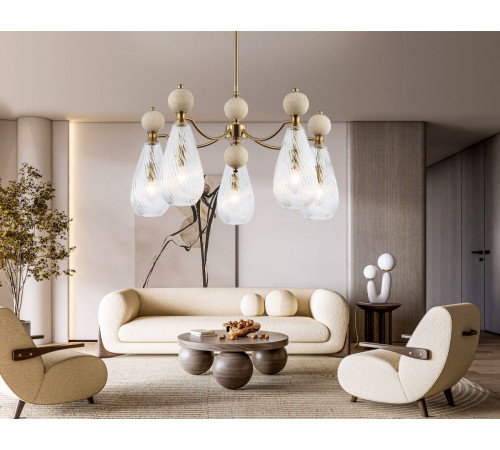 Люстра на штанге Ambrella Light High Light Ceramo Modern LH53286