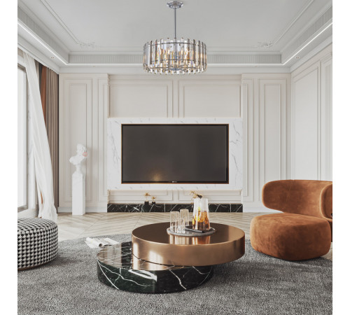 Люстра на штанге Arte Milano Sorrento 375209/6/350/490 CR Люстра на штанге Arte Milano Sorrento 375209/6/350/490 CR