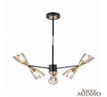 Люстра на штанге Arte Milano Neapolis 276708/6 BK/GD