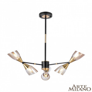 Люстра на штанге Arte Milano Neapolis 276708/6 BK/GD