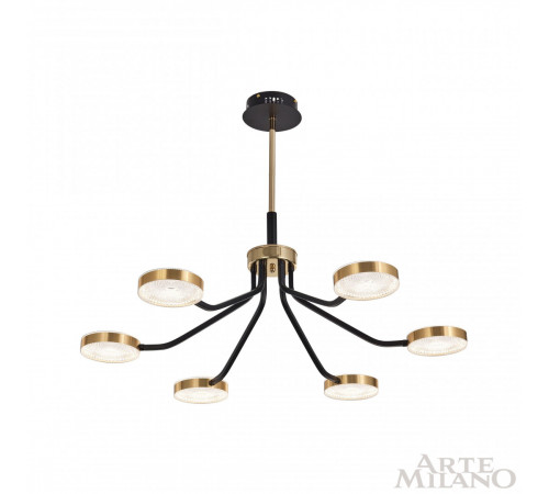 Люстра на штанге Arte Milano Ferrara 276079/6 BK/GD