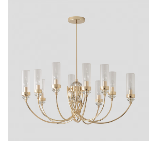 Люстра на штанге Crystal Lux SECRET SP10 GOLD